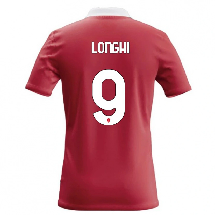 Danxen Mujer Camiseta Jordan Longhi #9 Rojo Blanco 1ª Equipación 2026/27 La Camisa México
