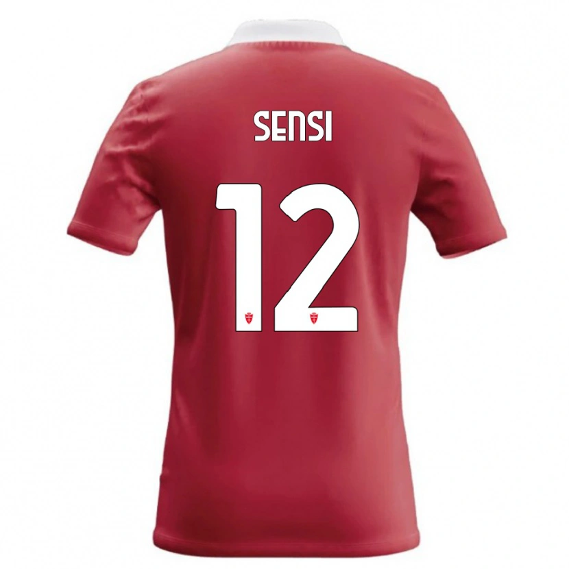 Danxen Mujer Camiseta Stefano Sensi #12 Rojo Blanco 1ª Equipación 2026/27 La Camisa México