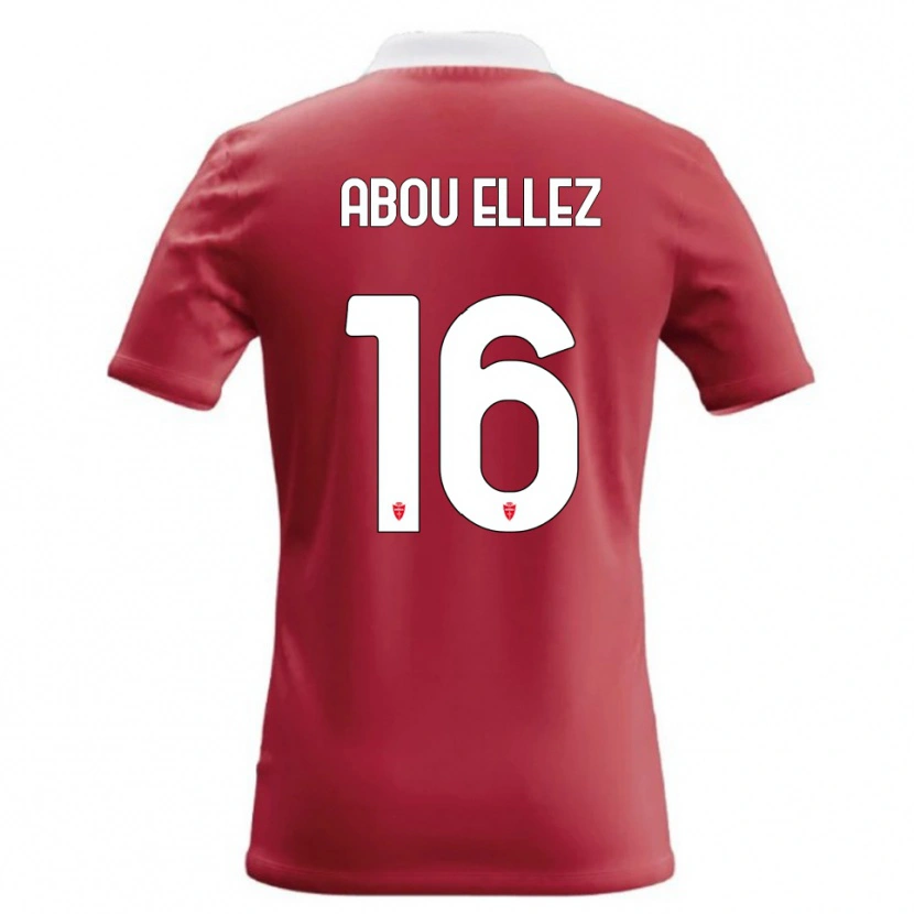 Danxen Mujer Camiseta Amir Abou Elezz #16 Rojo Blanco 1ª Equipación 2026/27 La Camisa México