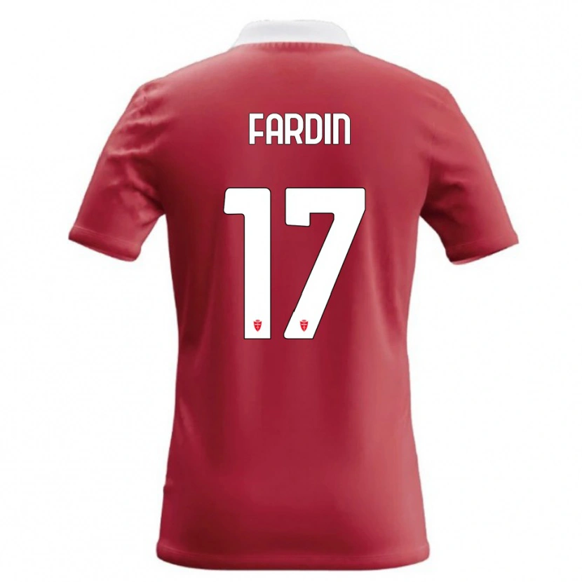 Danxen Mujer Camiseta Giulio Fardin #17 Rojo Blanco 1ª Equipación 2026/27 La Camisa México