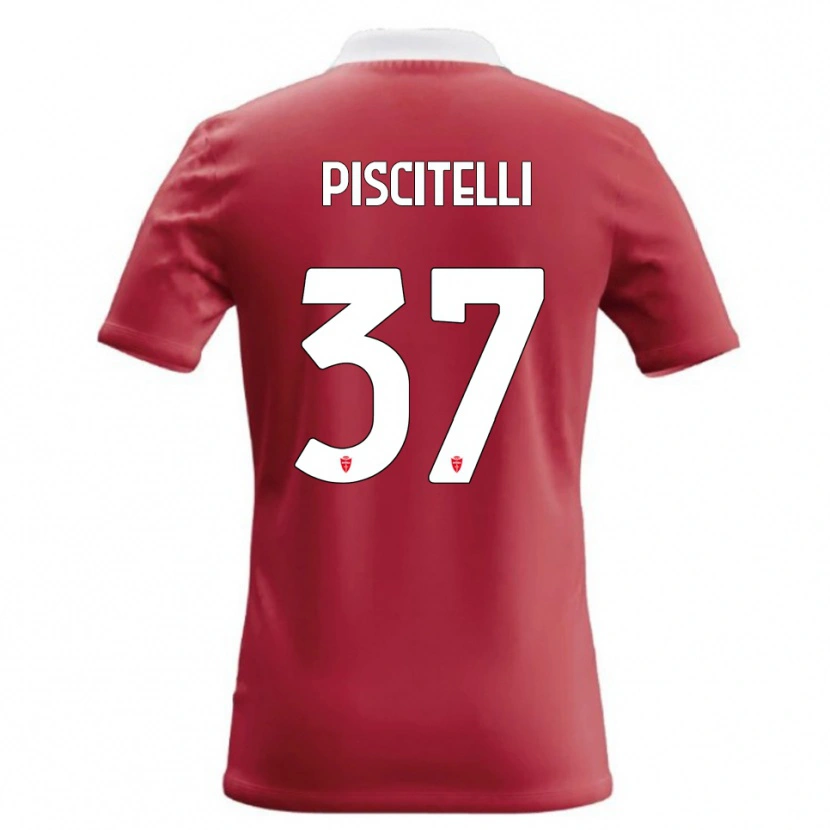 Danxen Mujer Camiseta Pasquale Piscitelli #37 Rojo Blanco 1ª Equipación 2026/27 La Camisa México