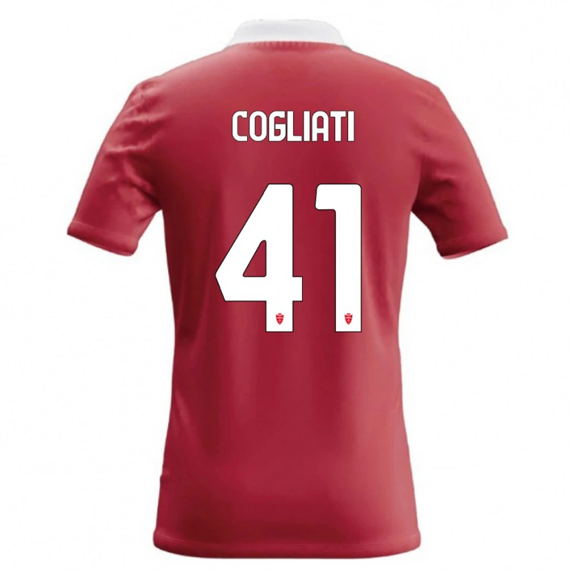 Danxen Mujer Camiseta Andrea Cogliati #41 Rojo Blanco 1ª Equipación 2026/27 La Camisa México