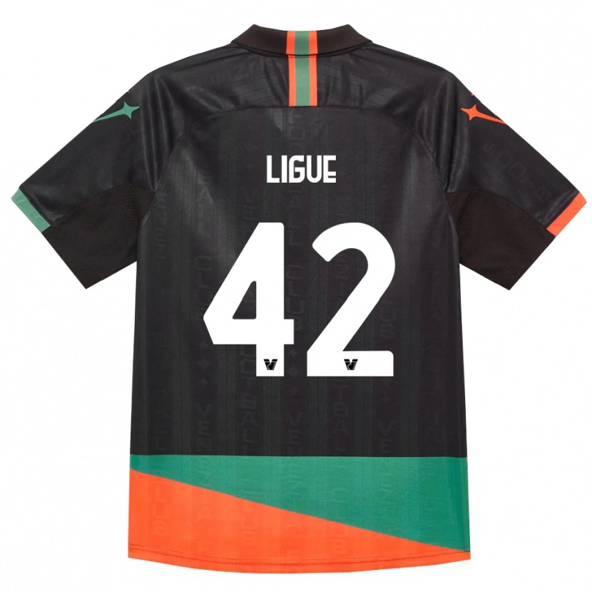 Danxen Mujer Camiseta Junior Ligue #42 Negro Naranja Verde 1ª Equipación 2026/27 La Camisa México