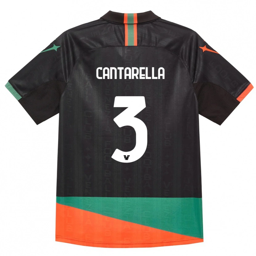 Danxen Mujer Camiseta Ilaria Cantarella #3 Negro Naranja Verde 1ª Equipación 2026/27 La Camisa México