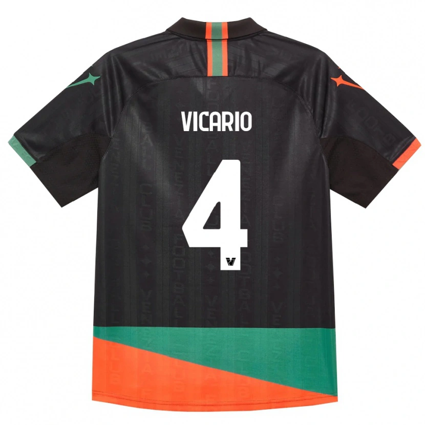 Danxen Mujer Camiseta Brando Vicario #4 Negro Naranja Verde 1ª Equipación 2026/27 La Camisa México