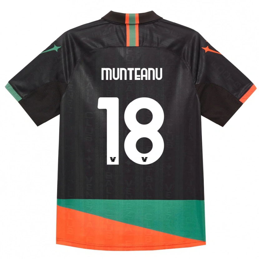Danxen Mujer Camiseta Denis Munteanu #18 Negro Naranja Verde 1ª Equipación 2026/27 La Camisa México