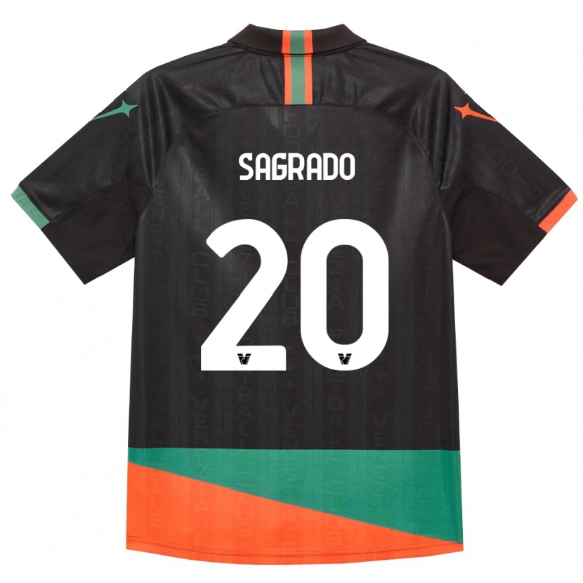 Danxen Mujer Camiseta Richie Sagrado #20 Negro Naranja Verde 1ª Equipación 2026/27 La Camisa México