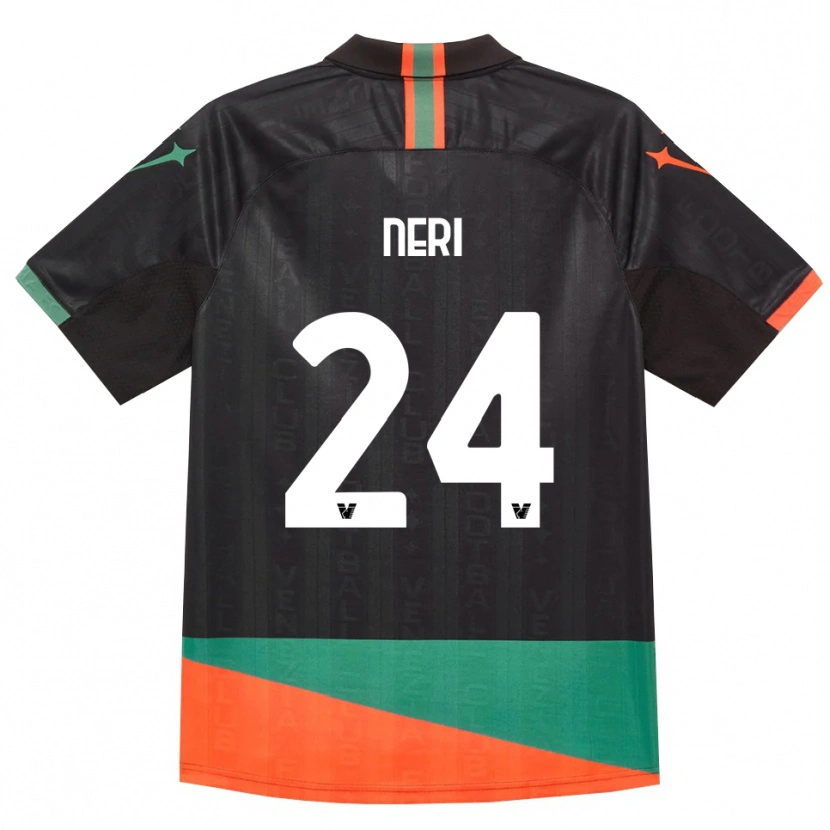 Danxen Mujer Camiseta Filippo Neri #24 Negro Naranja Verde 1ª Equipación 2026/27 La Camisa México