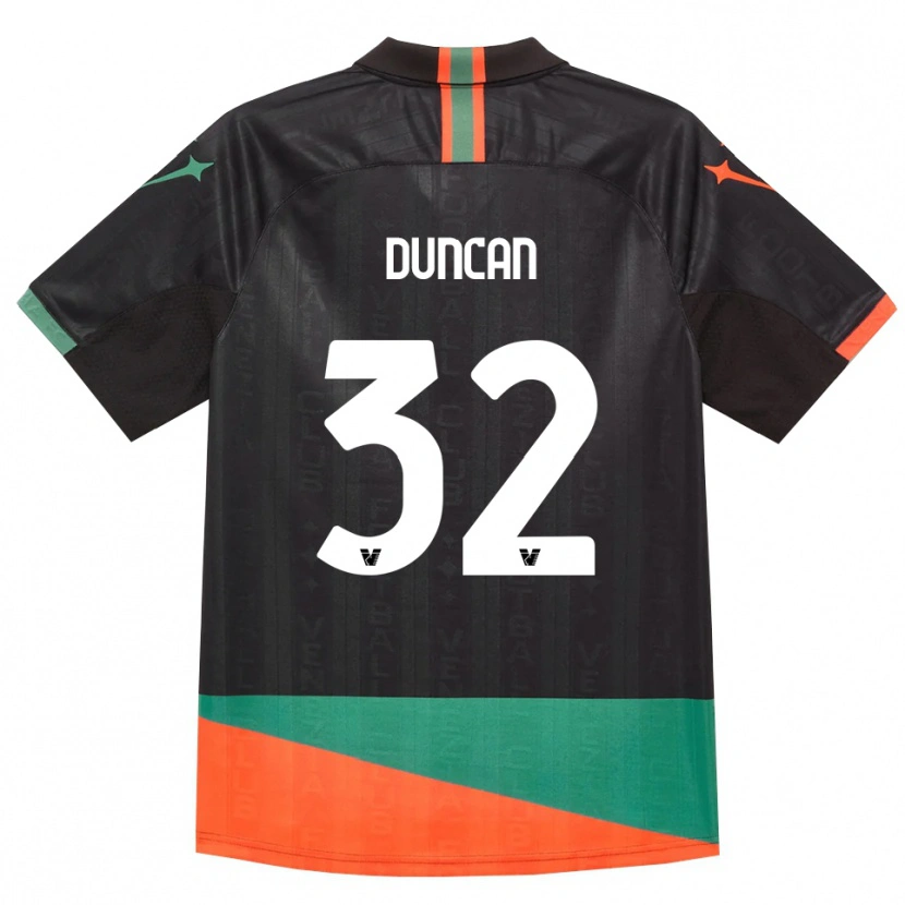 Danxen Mujer Camiseta Alfred Duncan #32 Negro Naranja Verde 1ª Equipación 2026/27 La Camisa México