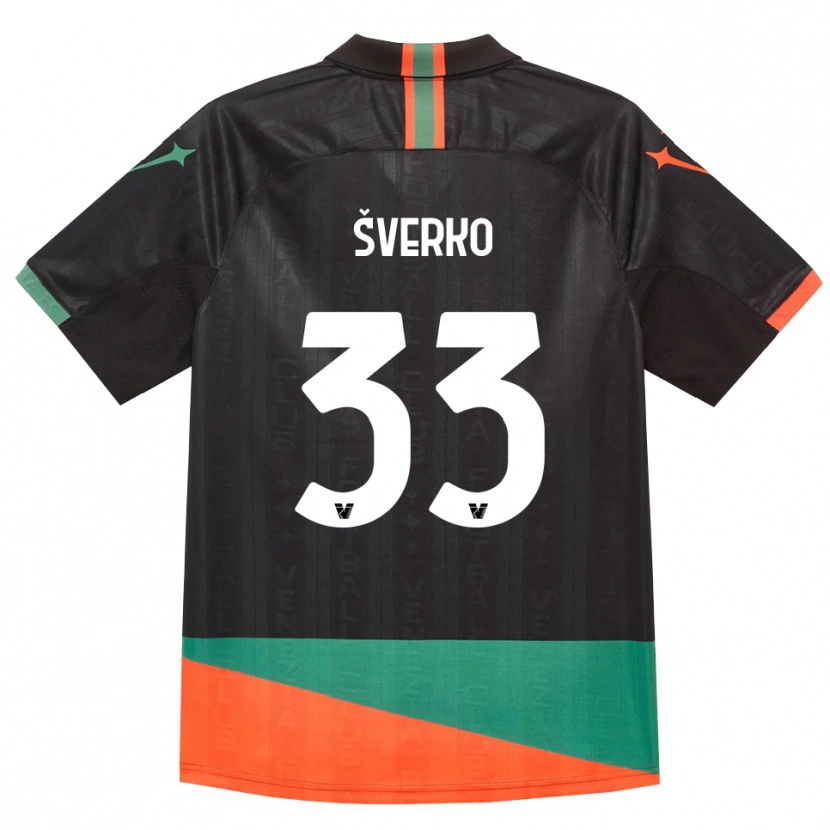 Danxen Mujer Camiseta Marin Šverko #33 Negro Naranja Verde 1ª Equipación 2026/27 La Camisa México
