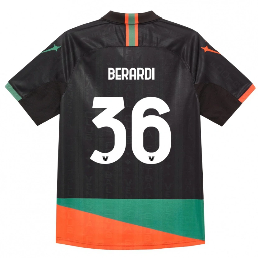Danxen Mujer Camiseta Lorenzo Berardi #36 Negro Naranja Verde 1ª Equipación 2026/27 La Camisa México