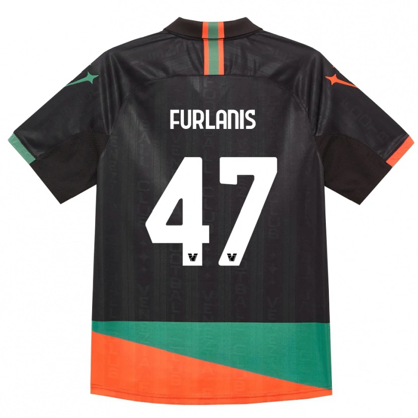 Danxen Mujer Camiseta Giorgia Furlanis #47 Negro Naranja Verde 1ª Equipación 2026/27 La Camisa México