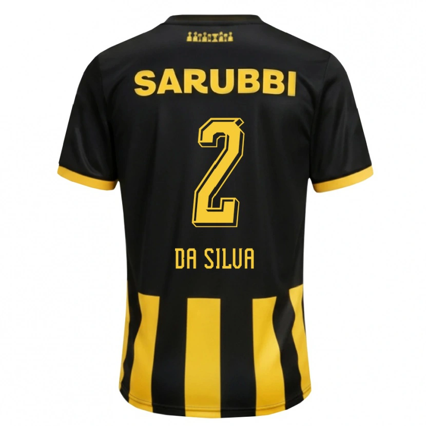 Danxen Mujer Camiseta Gabriel Da Silva #2 Negro Amarillo 1ª Equipación 2026/27 La Camisa México