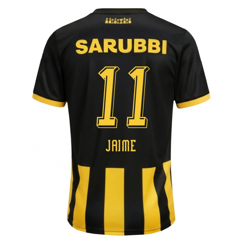 Danxen Mujer Camiseta Leonel Jaime #11 Negro Amarillo 1ª Equipación 2026/27 La Camisa México