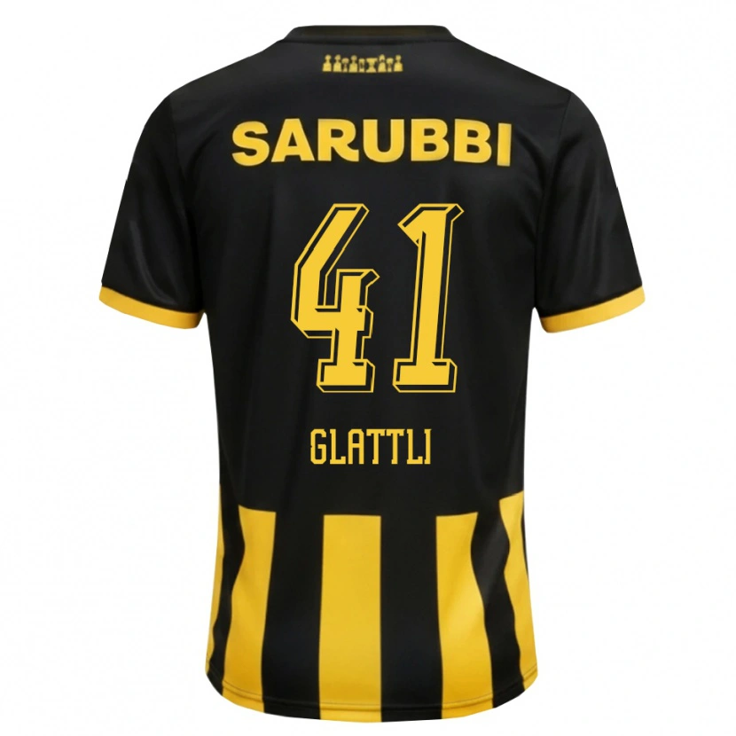 Danxen Mujer Camiseta Tiago Glattli #41 Negro Amarillo 1ª Equipación 2026/27 La Camisa México