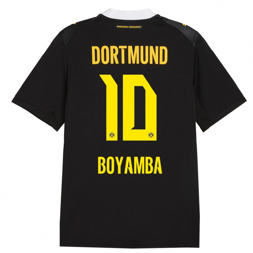 Danxen Mujer Camiseta Joseph Boyamba #10 Negro Rojo Amarillo 2ª Equipación 2026/27 La Camisa México