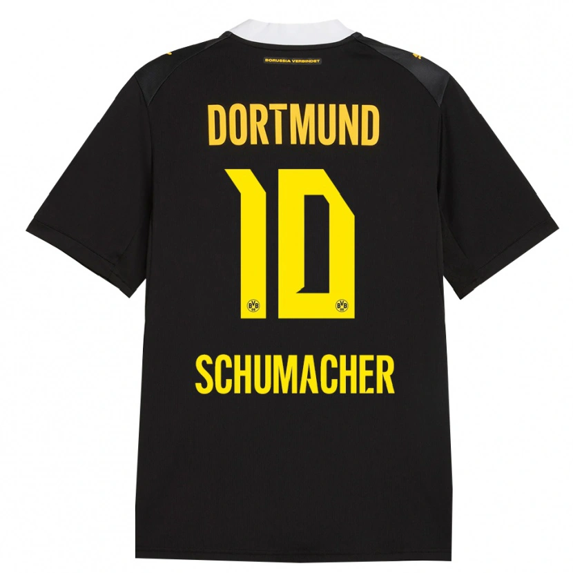 Danxen Mujer Camiseta Rita Schumacher #10 Negro Rojo Amarillo 2ª Equipación 2026/27 La Camisa México