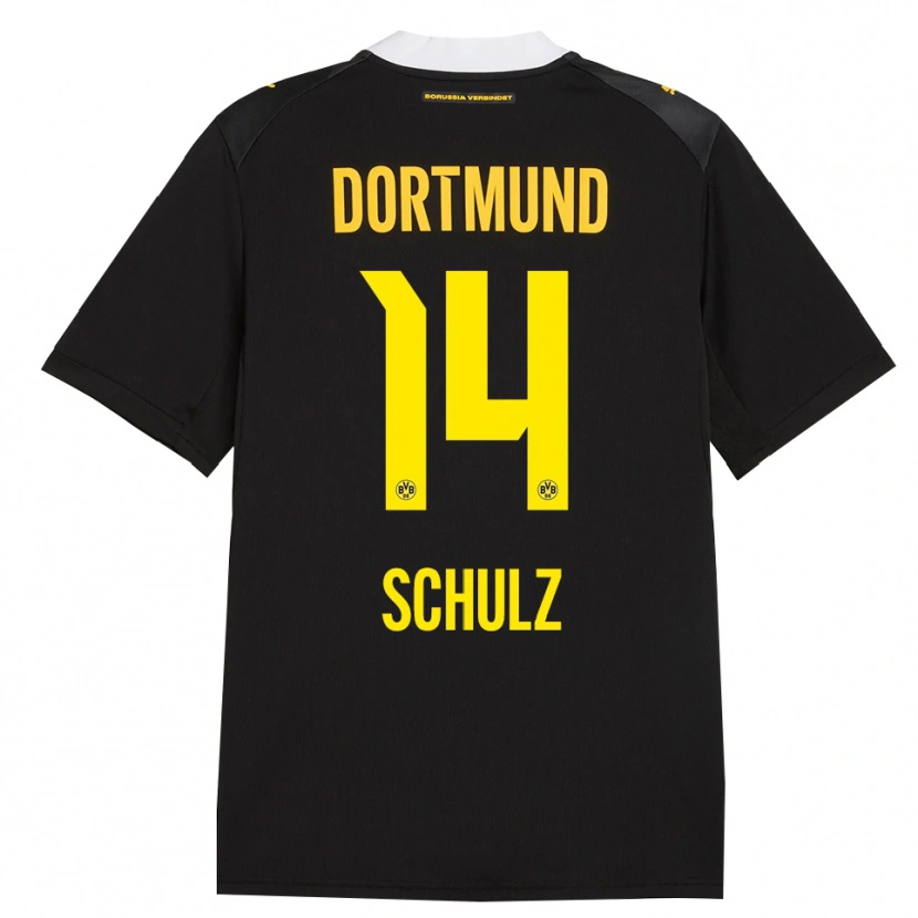 Danxen Mujer Camiseta Nico Schulz #14 Negro Rojo Amarillo 2ª Equipación 2026/27 La Camisa México