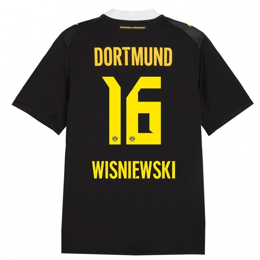 Danxen Mujer Camiseta Lucy Wisniewski #16 Negro Rojo Amarillo 2ª Equipación 2026/27 La Camisa México
