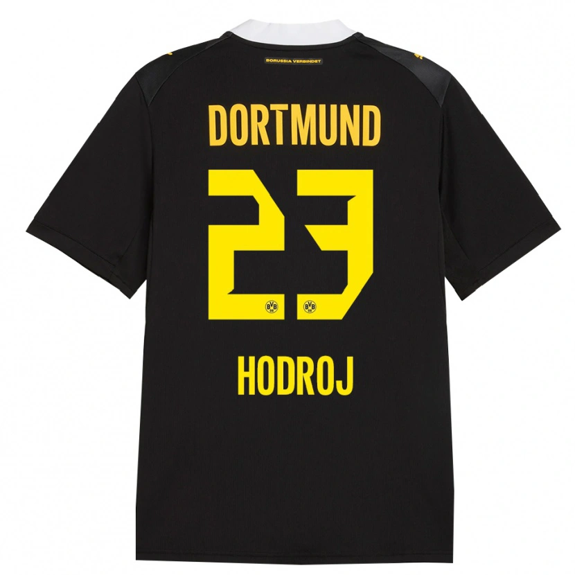 Danxen Mujer Camiseta Malik Hodroj #23 Negro Rojo Amarillo 2ª Equipación 2026/27 La Camisa México