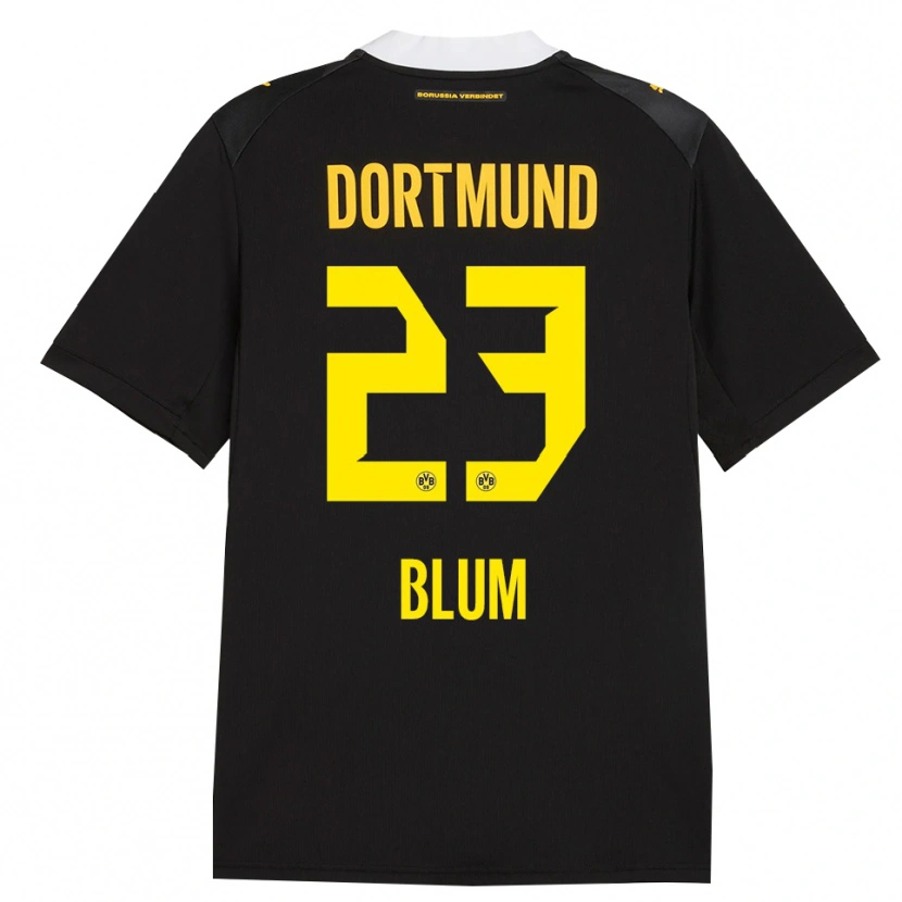 Danxen Mujer Camiseta Caroline Blum #23 Negro Rojo Amarillo 2ª Equipación 2026/27 La Camisa México