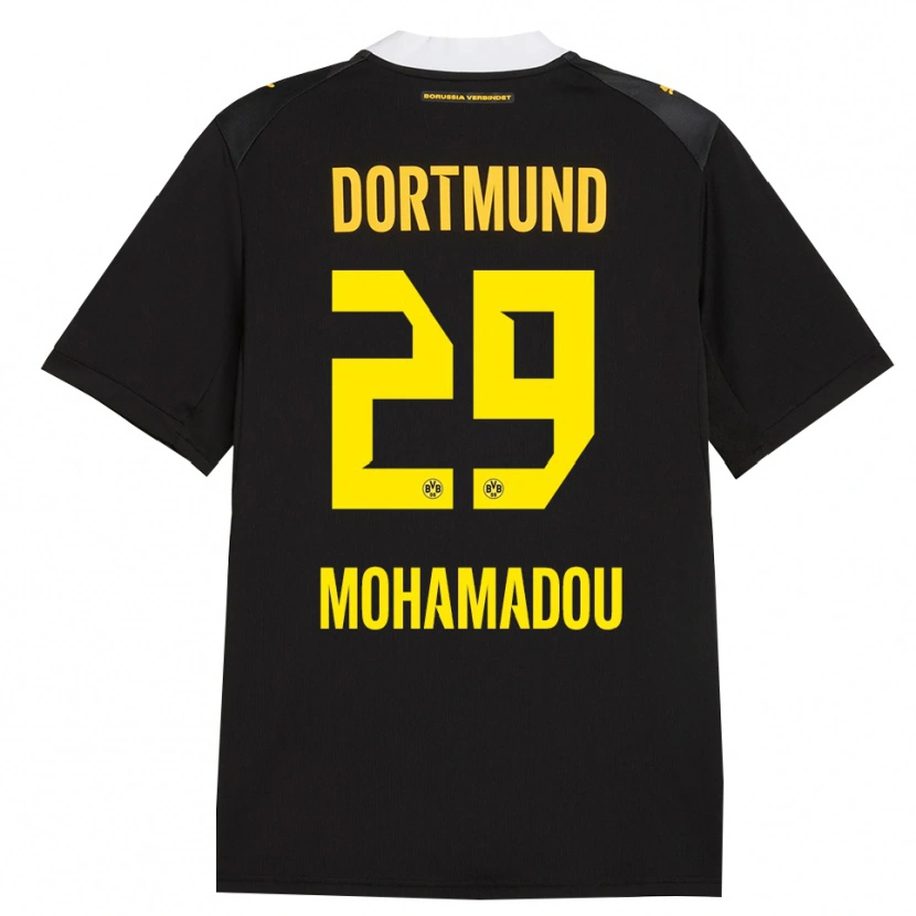 Danxen Mujer Camiseta Hamzath Mohamadou #29 Negro Rojo Amarillo 2ª Equipación 2026/27 La Camisa México