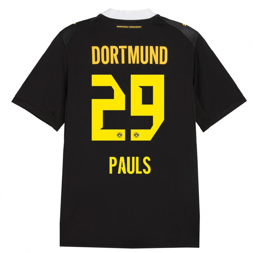 Danxen Mujer Camiseta Emilia Pauls #29 Negro Rojo Amarillo 2ª Equipación 2026/27 La Camisa México
