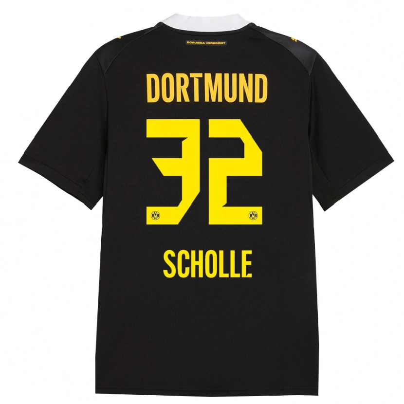 Danxen Mujer Camiseta Mia Scholle #32 Negro Rojo Amarillo 2ª Equipación 2026/27 La Camisa México