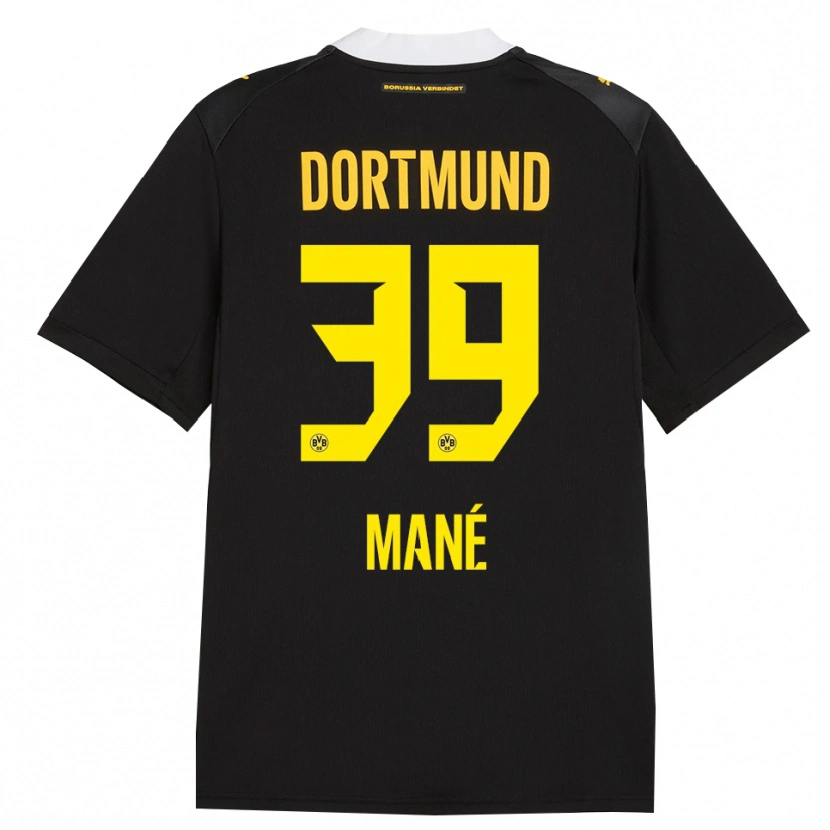 Danxen Mujer Camiseta Filippo Mane #39 Negro Rojo Amarillo 2ª Equipación 2026/27 La Camisa México