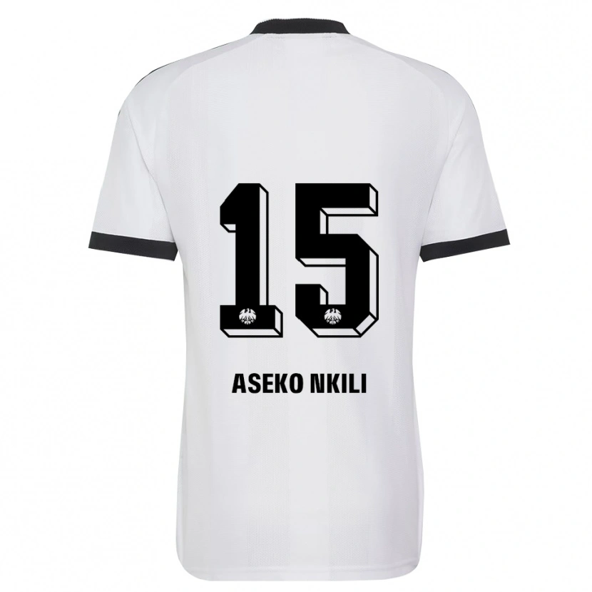 Danxen Mujer Camiseta Noël Aséko #15 Blanco Negro 2ª Equipación 2026/27 La Camisa México