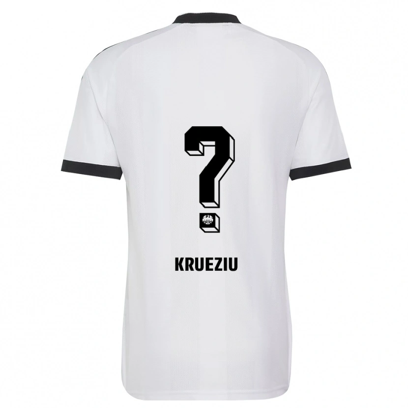 Danxen Mujer Camiseta Rahman Krueziu #0 Blanco Negro 2ª Equipación 2026/27 La Camisa México