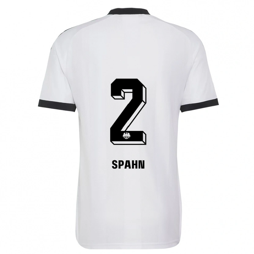 Danxen Mujer Camiseta Maurice Spahn #2 Blanco Negro 2ª Equipación 2026/27 La Camisa México