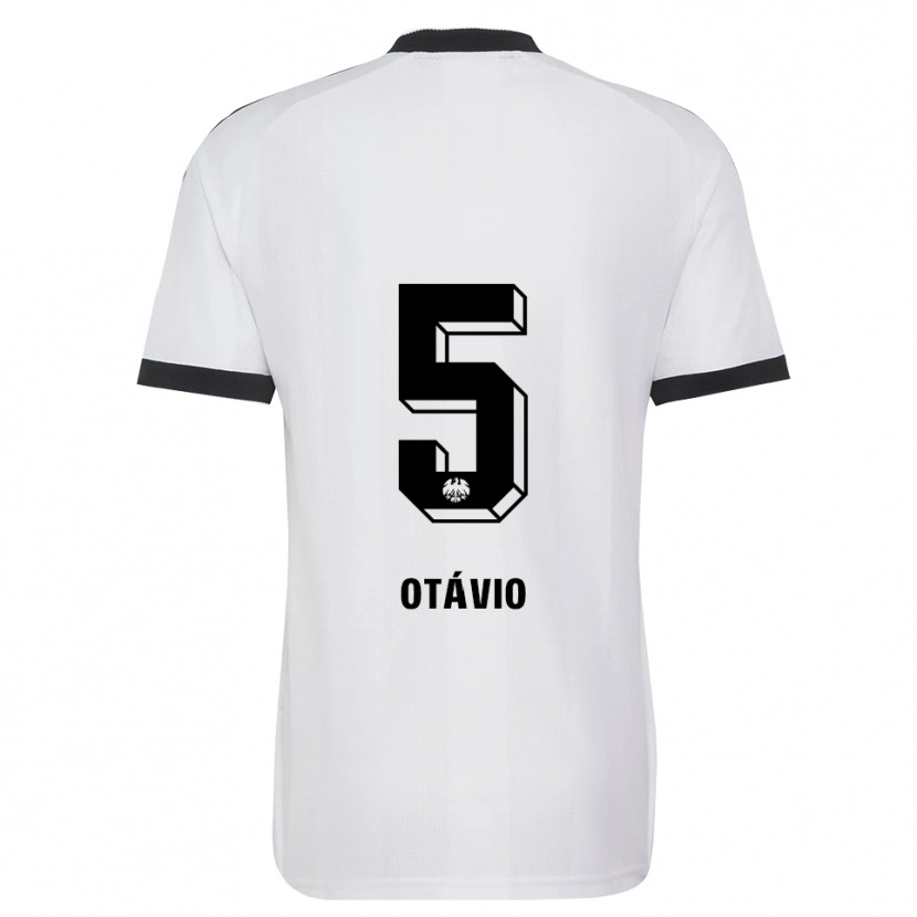 Danxen Mujer Camiseta Otávio Manoel Galdino Fernandes #5 Blanco Negro 2ª Equipación 2026/27 La Camisa México