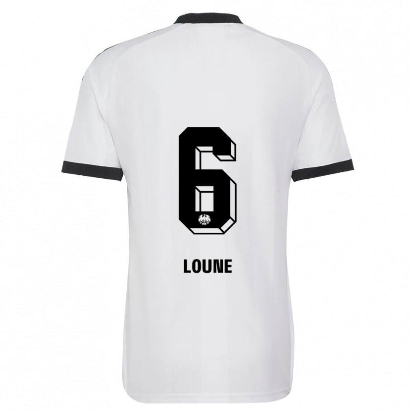 Danxen Mujer Camiseta Adam Loune #6 Blanco Negro 2ª Equipación 2026/27 La Camisa México