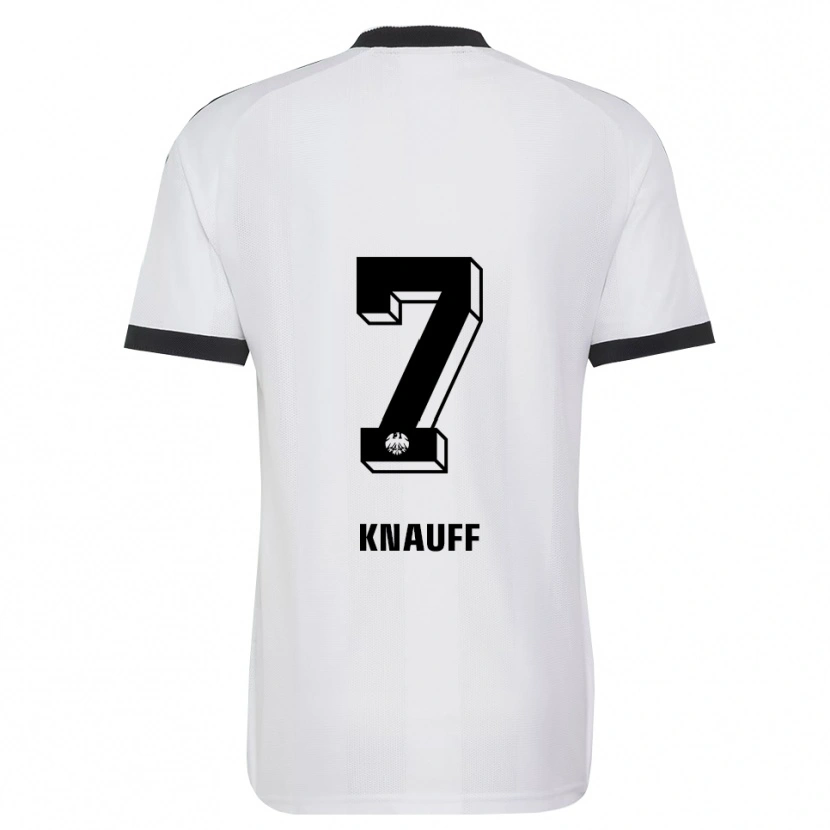 Danxen Mujer Camiseta Ansgar Knauff #7 Blanco Negro 2ª Equipación 2026/27 La Camisa México