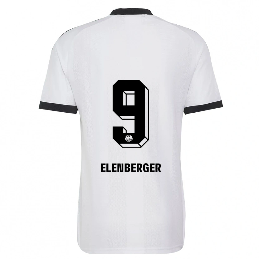 Danxen Mujer Camiseta Samuel Elenberger #9 Blanco Negro 2ª Equipación 2026/27 La Camisa México
