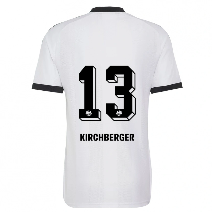 Danxen Mujer Camiseta Virginia Kirchberger #13 Blanco Negro 2ª Equipación 2026/27 La Camisa México