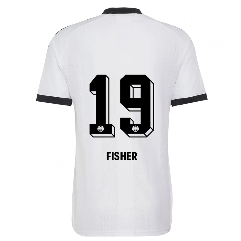 Danxen Mujer Camiseta Ben-Luca Fisher #19 Blanco Negro 2ª Equipación 2026/27 La Camisa México