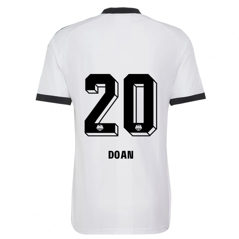 Danxen Mujer Camiseta Ritsu Doan #20 Blanco Negro 2ª Equipación 2026/27 La Camisa México