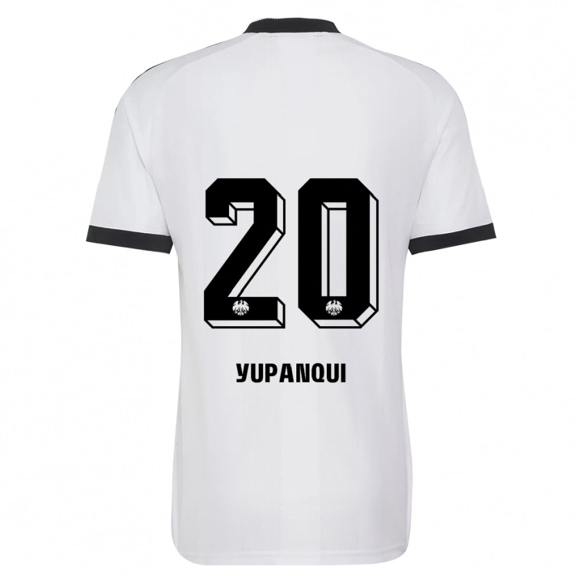 Danxen Mujer Camiseta Philipp Eisele Yupanqui #20 Blanco Negro 2ª Equipación 2026/27 La Camisa México
