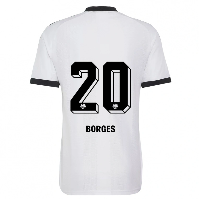 Danxen Mujer Camiseta Gustavo Borges #20 Blanco Negro 2ª Equipación 2026/27 La Camisa México