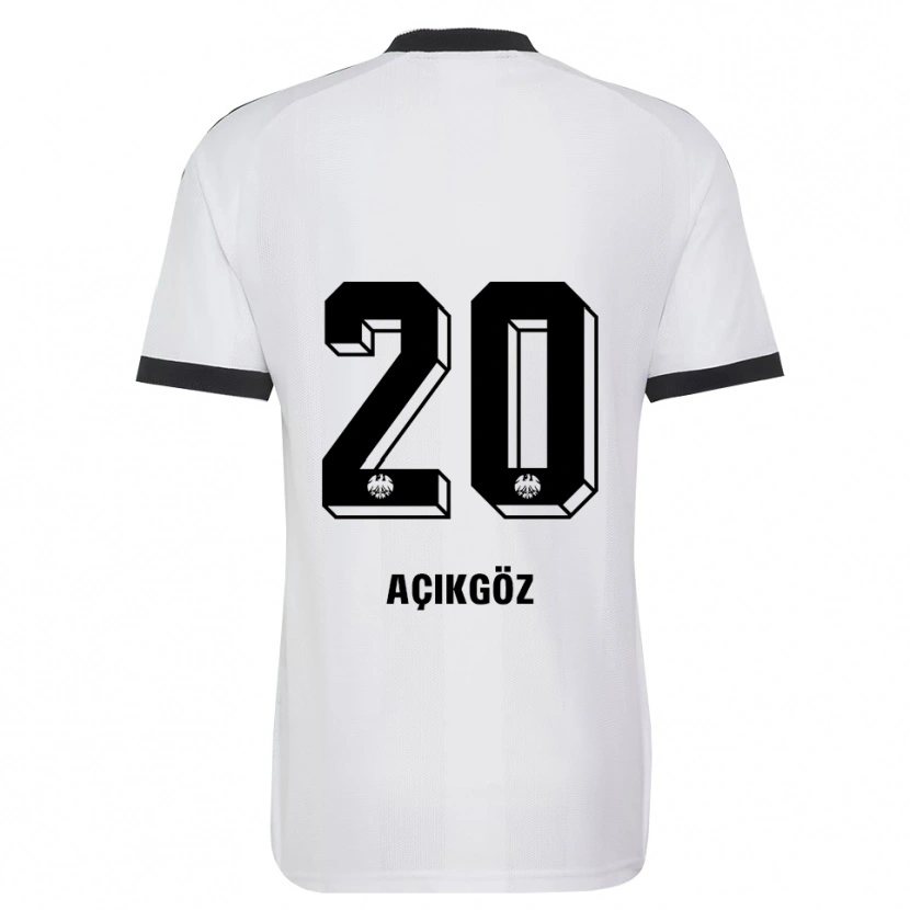 Danxen Mujer Camiseta Ilayda Açıkgöz #20 Blanco Negro 2ª Equipación 2026/27 La Camisa México