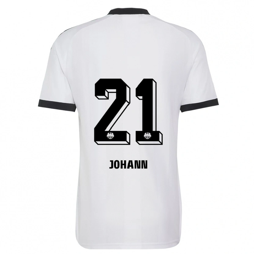 Danxen Mujer Camiseta Hannah Johann #21 Blanco Negro 2ª Equipación 2026/27 La Camisa México