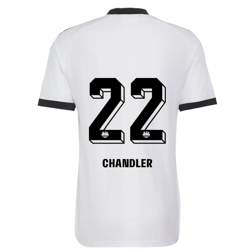 Danxen Mujer Camiseta Timothy Chandler #22 Blanco Negro 2ª Equipación 2026/27 La Camisa México