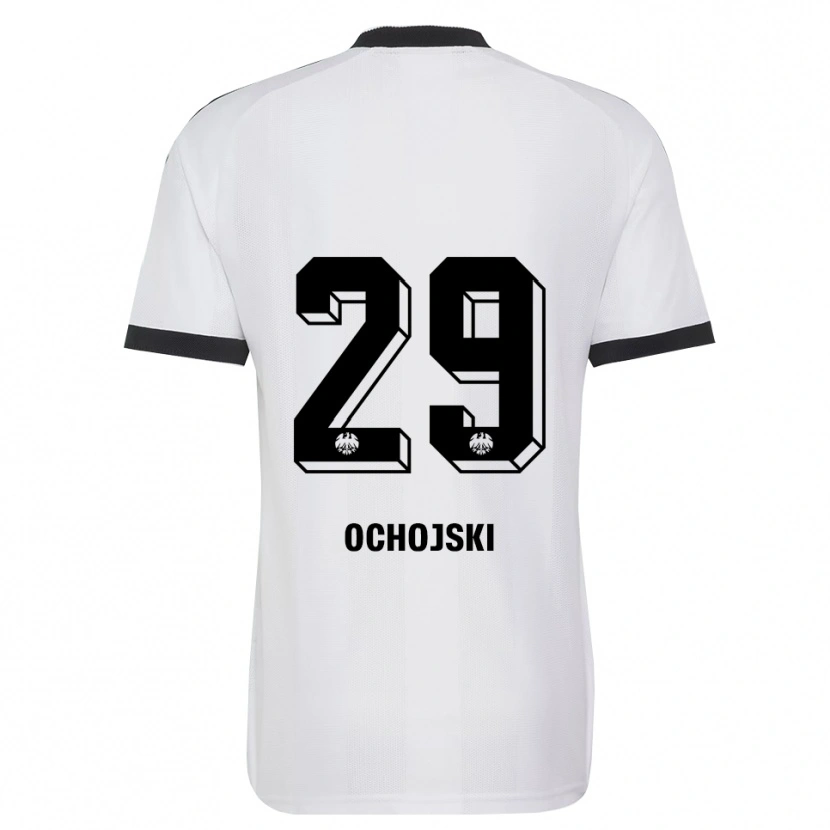 Danxen Mujer Camiseta Nico Ochojski #29 Blanco Negro 2ª Equipación 2026/27 La Camisa México