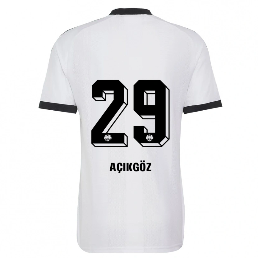 Danxen Mujer Camiseta Dilara Açıkgöz #29 Blanco Negro 2ª Equipación 2026/27 La Camisa México