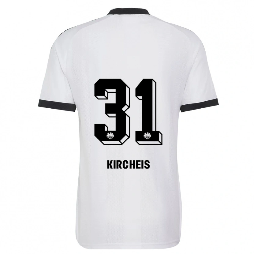 Danxen Mujer Camiseta Ole Kircheis #31 Blanco Negro 2ª Equipación 2026/27 La Camisa México