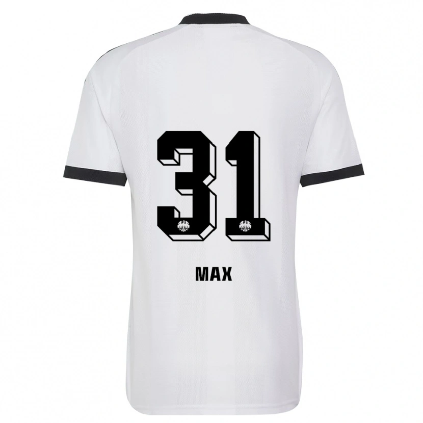 Danxen Mujer Camiseta Philipp Max #31 Blanco Negro 2ª Equipación 2026/27 La Camisa México