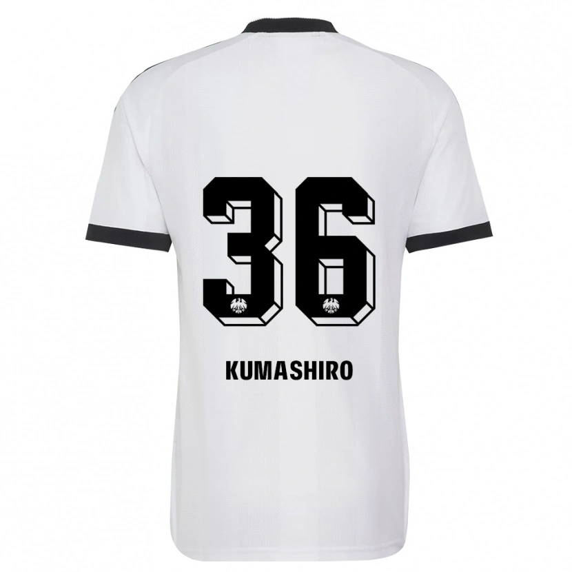 Danxen Mujer Camiseta Keito Kumashiro #36 Blanco Negro 2ª Equipación 2026/27 La Camisa México