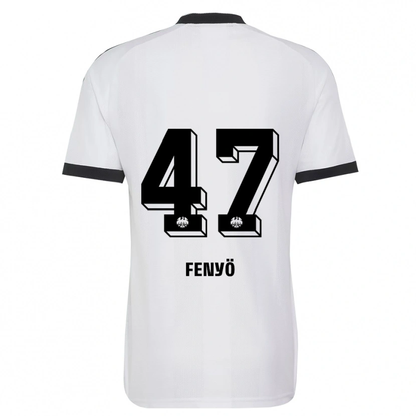 Danxen Mujer Camiseta Noah Fenyö #47 Blanco Negro 2ª Equipación 2026/27 La Camisa México